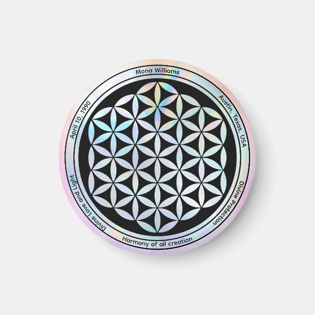 Symbole de l'Harmonie de la Création Magnet (Devant)