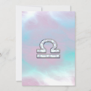 Symbole de Libra Zodiac Mère de style perle