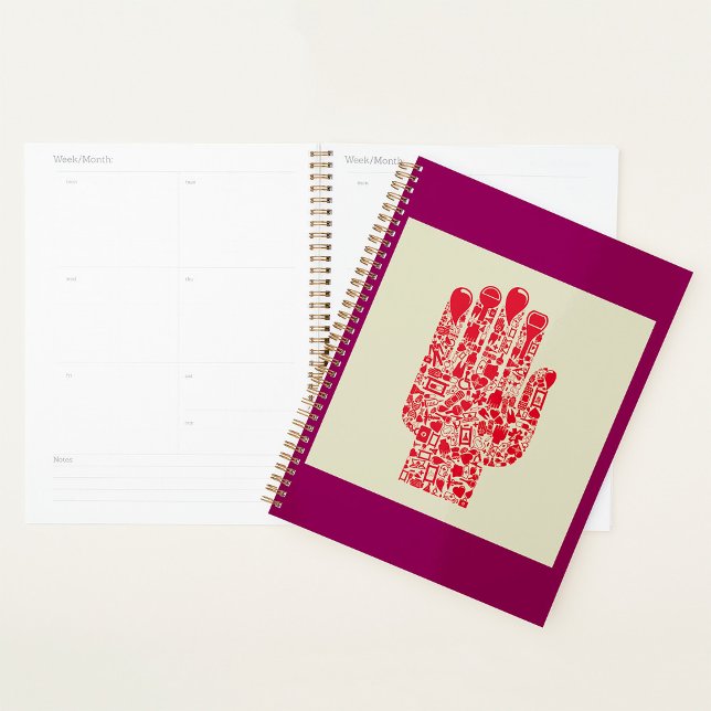 Symbole de main médicale rouge soins de santé (Créateur téléchargé)
