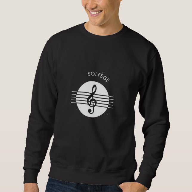 Symbole de musique Solfege sweatshirt (Devant)