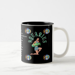 Symbole de naissance d'Aquarius Zodiac Mug