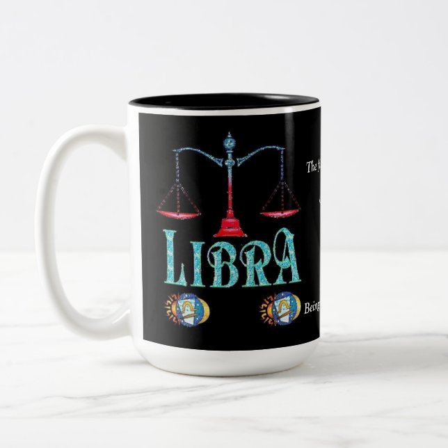 Symbole de naissance de Libra Mug Zodiac (Gauche)
