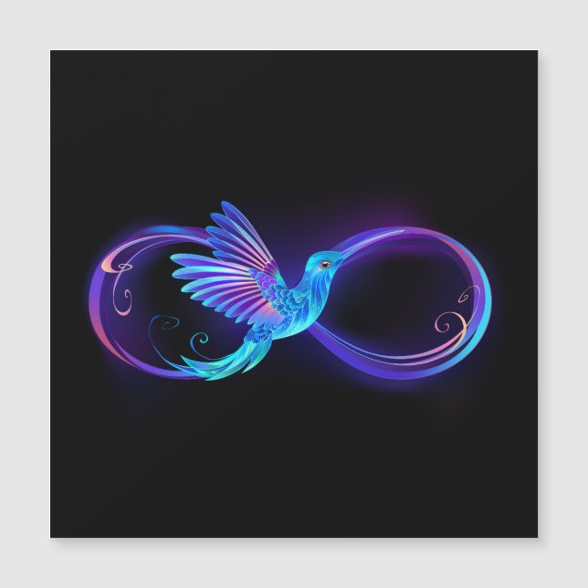 Symbole de Neon Infinity par Glowing Hummingbird (Devant)