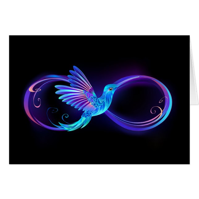 Symbole de Neon Infinity par Glowing Hummingbird (Devant Horizontal)