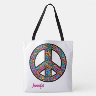 Symbole de paix bohème Adorables Sac fourre-tout