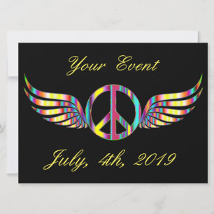 Symbole de paix hippie ailé Thunder_Cove