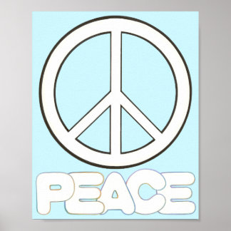 Symbole de paix Poster des mots de paix