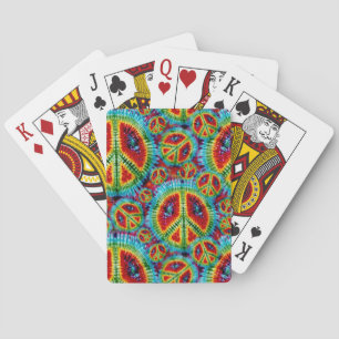 Symbole de paix Tie Dye Bicycle® Cartes de jeu