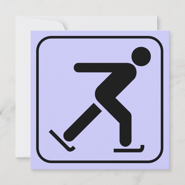 Symbole de patinage sur glace Invitation (Devant)