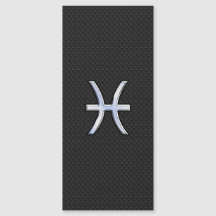 Symbole de pêche sur le serpent noir style peau