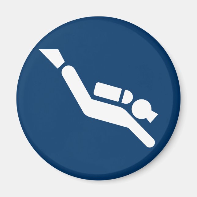 Symbole de plongée sous-marine aimant (Devant)