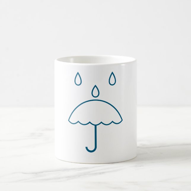 Symbole de pluie Mug (Centre)