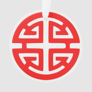 symbole de prospérité chinois rouge