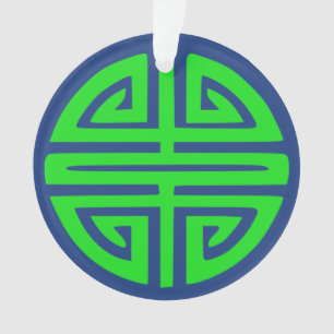symbole de prospérité chinois vert