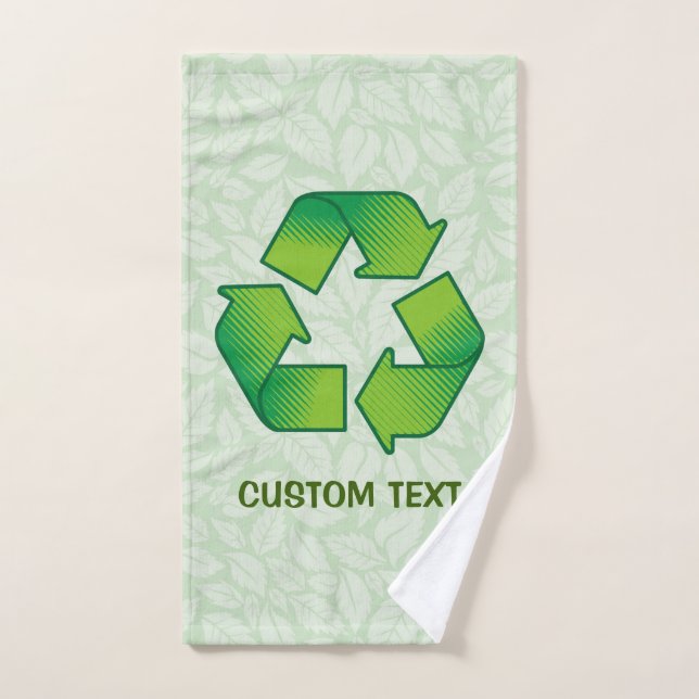 Symbole de recyclage (Serviette à main)