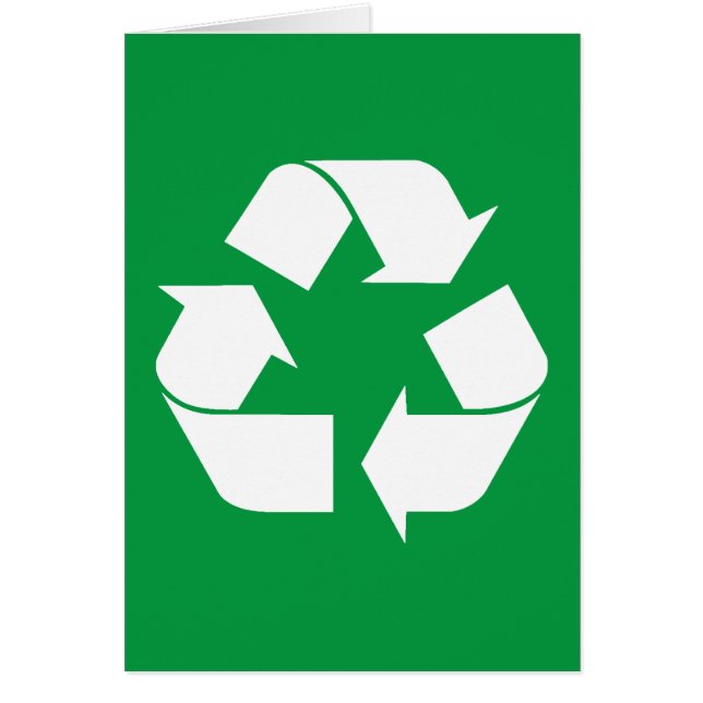 Symbole de recyclage blanc (Devant)