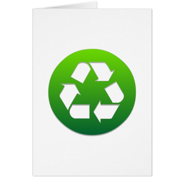 Symbole de recyclage vert (Devant)