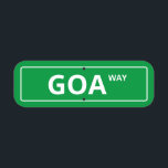 Symbole de rue Goa Way Funny<br><div class="desc">Un panneau de rue amusant qui dit "Goa Way".</div>