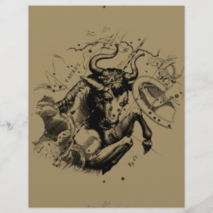 Symbole de Taurus Constellation Hevelius circa 169