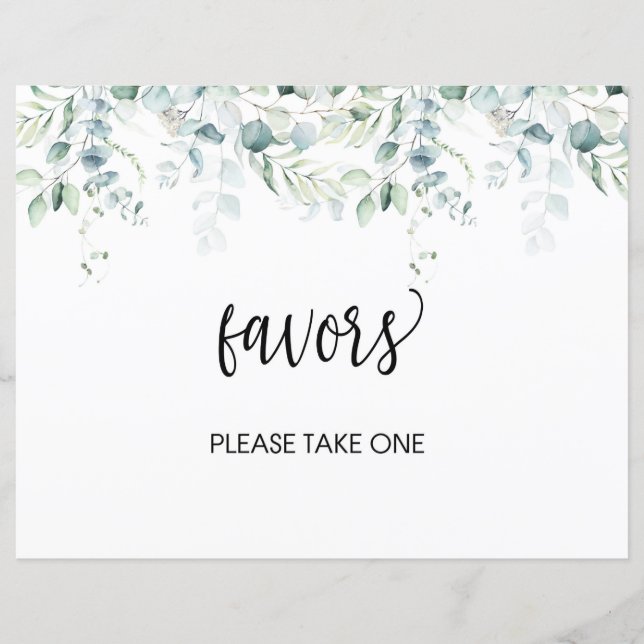 Symbole des faveurs de mariage - Mariage Eucalyptu (Devant)