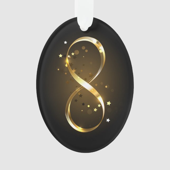 Symbole d'infini doré (devant)