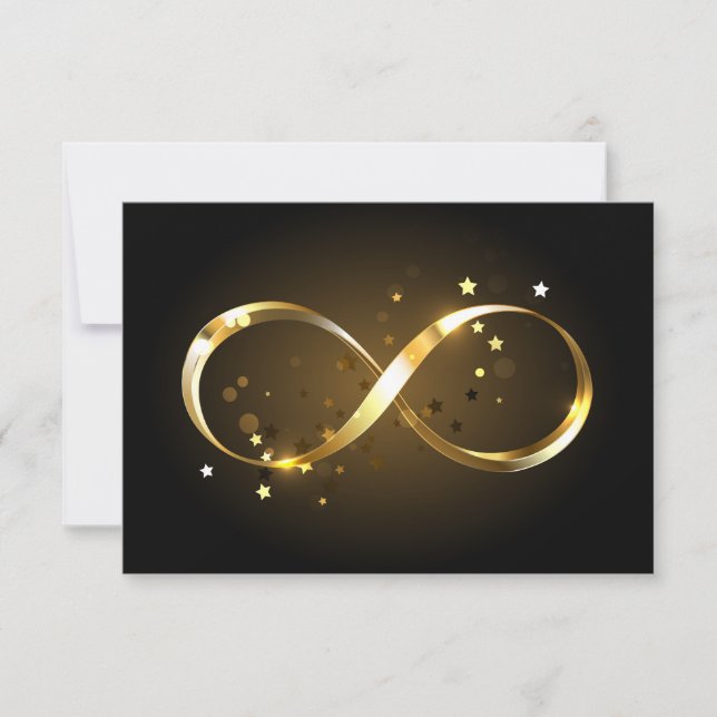 Symbole d'infini doré (Devant)