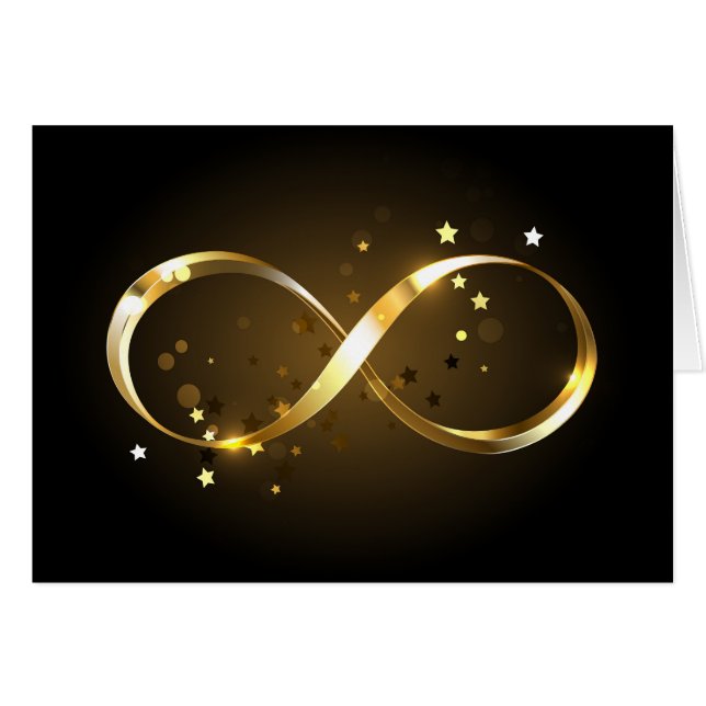 Symbole d'infini doré (Devant horizontal)
