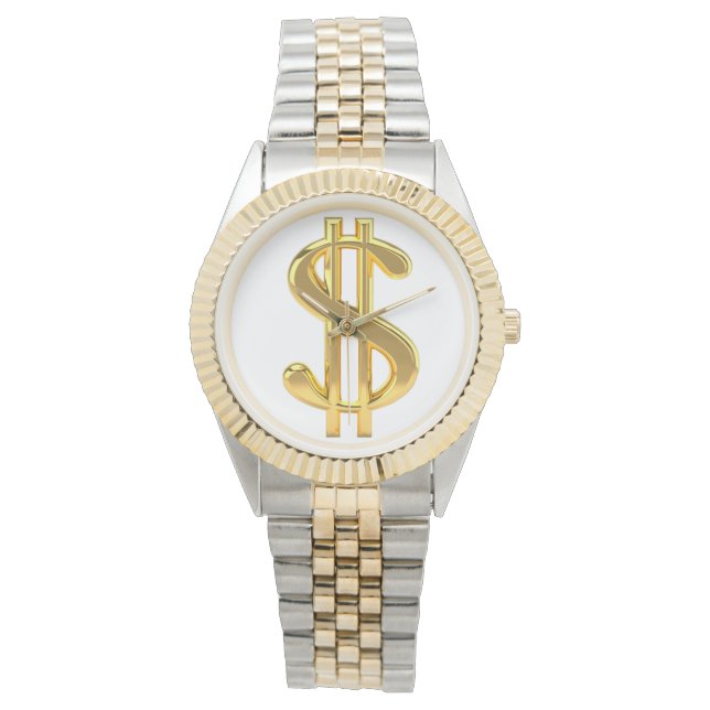 SYMBOLE Dollar D'Or MONTRE HOMME (devant)