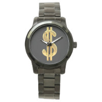 SYMBOLE Dollar D'OR MONTRE HOMME