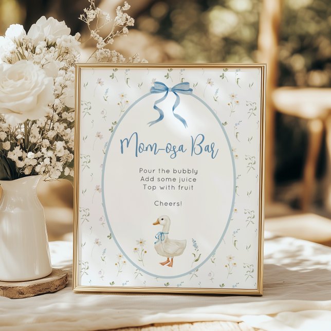 Symbole du bar Momosa, Poster du Baby shower (Créateur téléchargé)