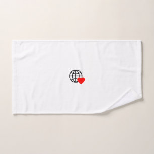 Symbole du coeur rouge créé avec des lignes lisses