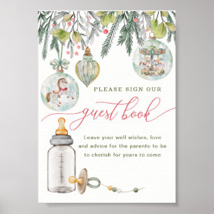 Symbole du livre d'or de Merry Little Baby shower