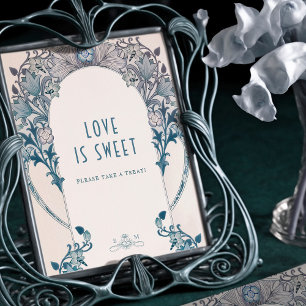 Symbole du livre d'or Dusty Blue William Morris