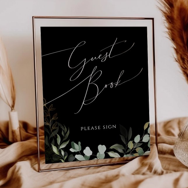 Symbole du livre d'or noir et de verdure (Créateur téléchargé)