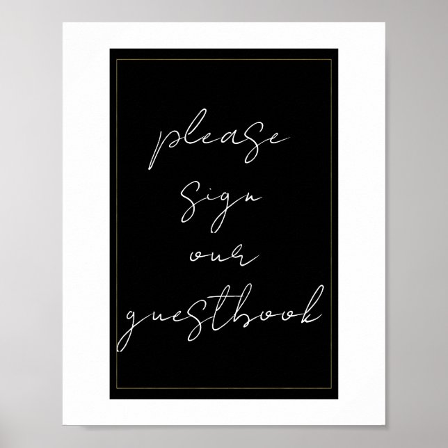 Symbole du livre d'or noir moderne minimaliste (Devant)