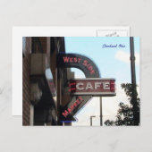Symbole du Market Cafe, carte postale de Cleveland (Devant / Derrière)