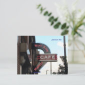 Symbole du Market Cafe, carte postale de Cleveland (Debout devant)