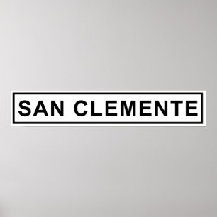 Symbole du train San Clemente Poster