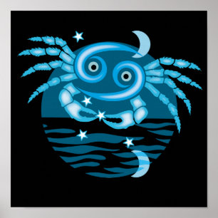 Symbole du Zodiac - Poster du symbole du cancer