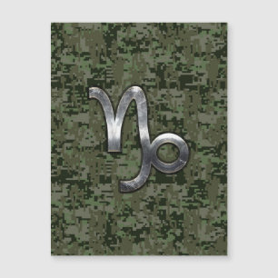 Symbole du zodiaque Capricorne Camouflage de forêt