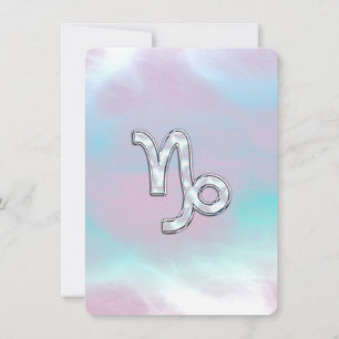 Symbole du zodiaque Capricorne sur nacre de perle