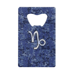 Symbole du Zodiaque de Capricorne sur camo numériq