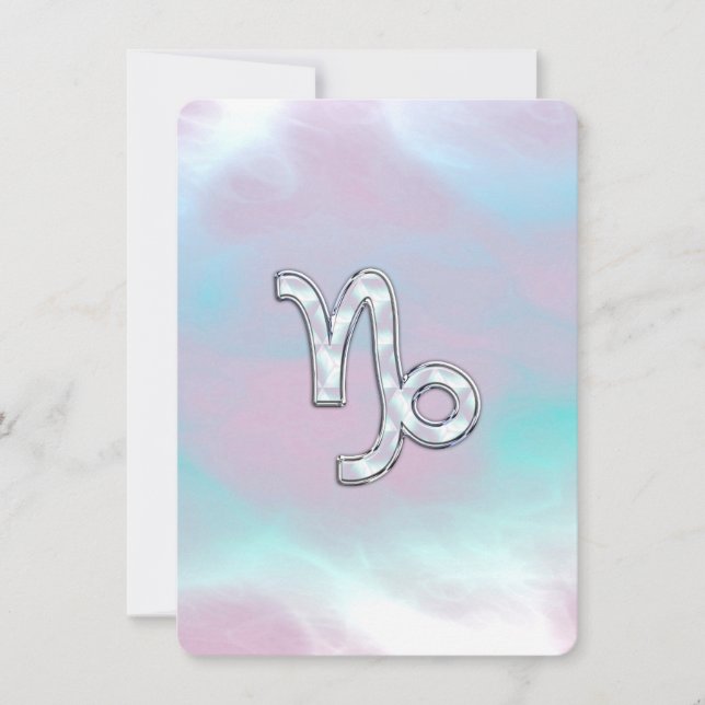 Symbole du zodiaque de Capricorne sur Mère de Pear (Devant)