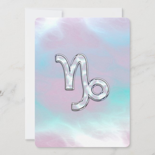 Symbole du zodiaque de Capricorne sur Mère de Pear (Devant)