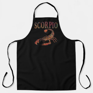 Symbole du zodiaque Scorpion Tablier noir