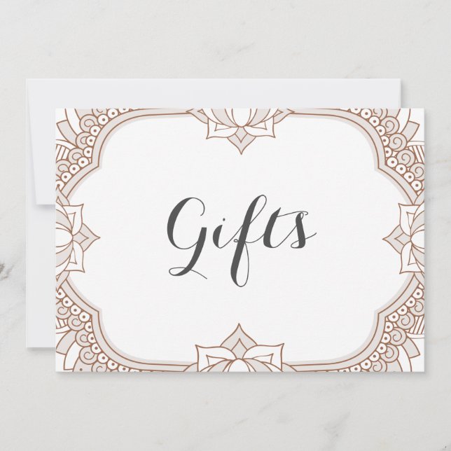 SYMBOLE Élégant Cadeaux Mehndi (Devant)