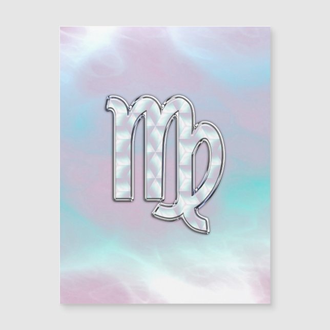 Symbole élégant Virgo Zodiac Nacre Mère de Pearl (Devant)