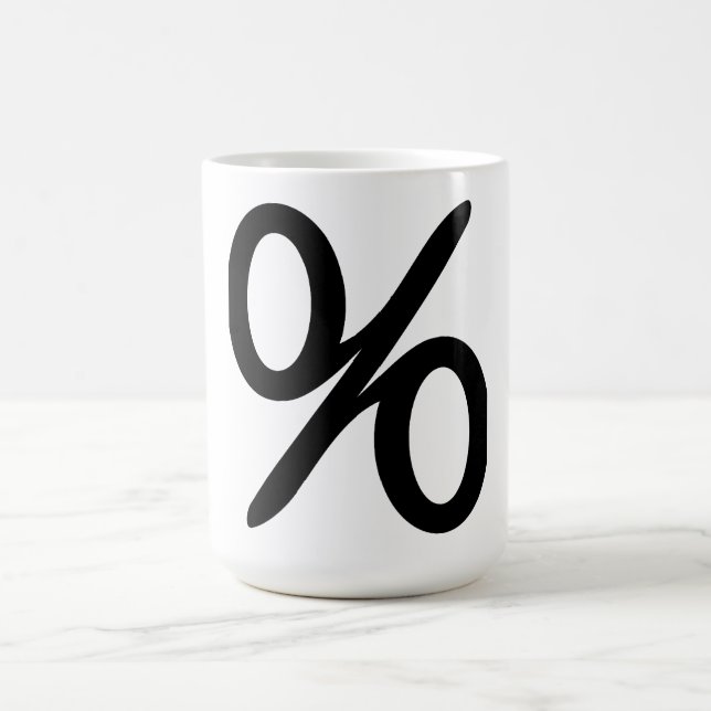 Symbole en pourcentage de mathématiques Mug (Centre)