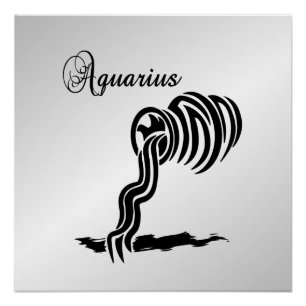 Symbole et signe du zodiaque Aquarius