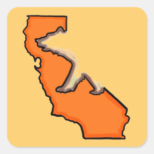 Symbole étatique de l'ours de Californie stickers 